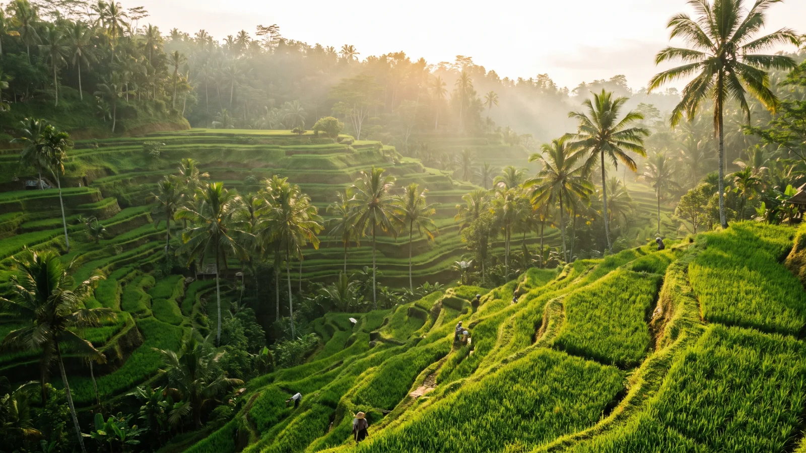 Rizières en terrasses de Tegalalang à Ubud, Bali