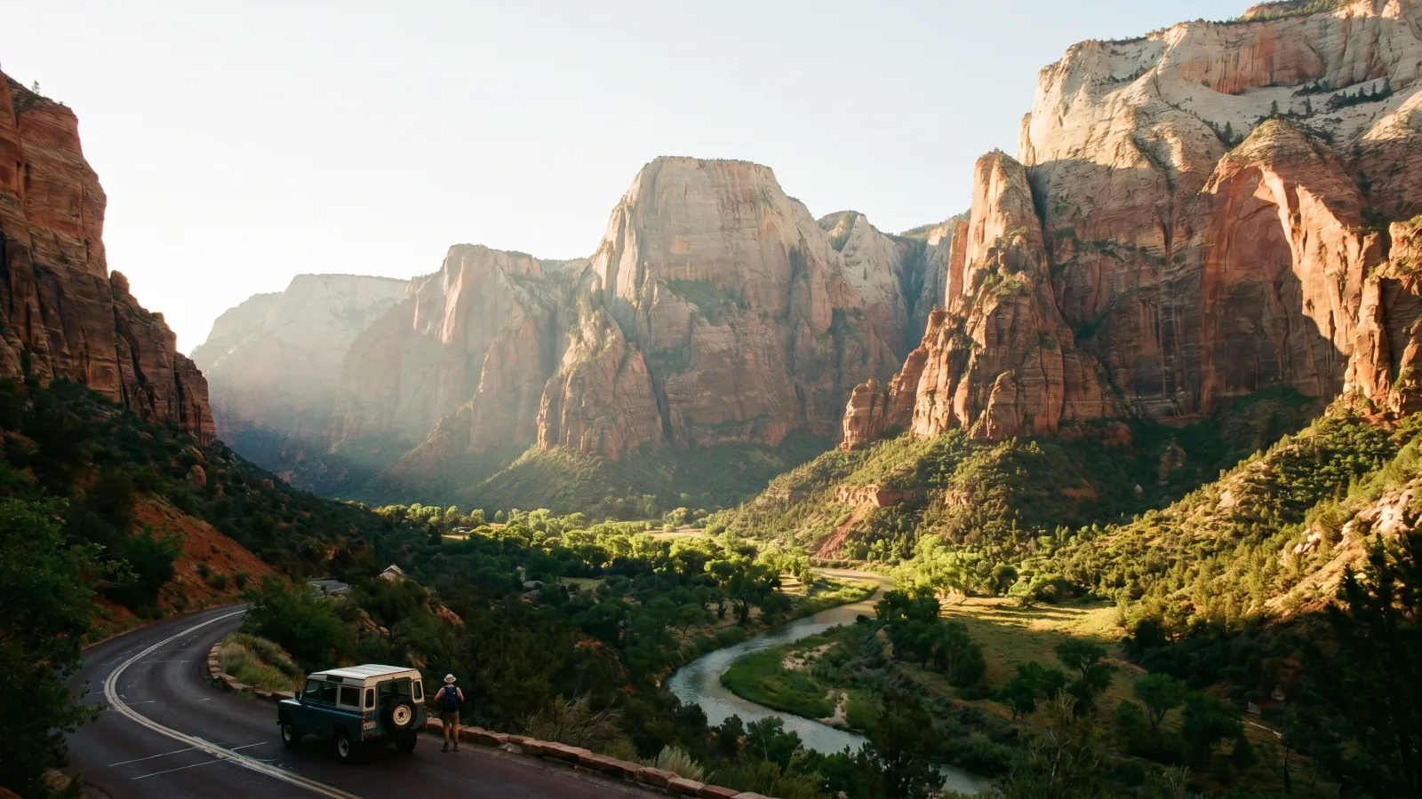 Falaises de grès de Zion National Park